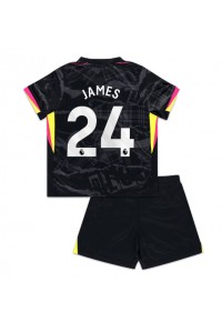 Chelsea Reece James #24 Jalkapallovaatteet Lasten Kolmas peliasu 2024-25 Lyhythihainen (+ Lyhyet housut)